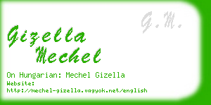 gizella mechel business card